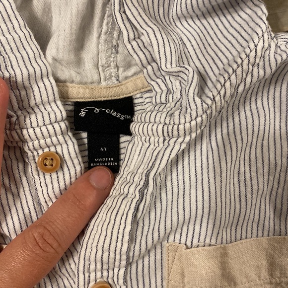 2 button down shirts, long sleeve, size 3T, old navy, art class - Picture 3 of 4